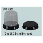 Vitrine ronde (haut arrondi) : base avec led lumineux - trumpeter