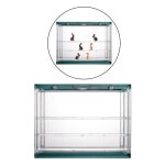 Vitrine transparente 3 couches, protection anti - poussire abs pour mini poupe, support de voiture ...