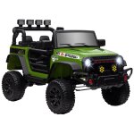 Voiture 4x4 electrique enfant - portes ouvrables, ceinture, t�l�commande - 3 vitesses, nombreux effets ...