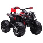 Voiture 4x4 quad buggy electrique enfant 12 v 5 km / h max. effets lumineux sonores selle avec dossier ...