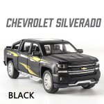 Modle de voiture en alliage moul sous pression 1:32 chevrolet silverado, camion de ramassage, simulation ...