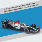 Modle de voiture en alliage de simulation amg mercedes w14e 1:43f1 par bimeigao avec bote d'exposition ...
