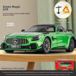 Modle de voiture amg vert magique gtr 1:18 de mercedes - benz jouet de course en mtal alli hmb - h1031 ...