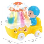 Voiture de bonbons glac�s pour enfants, chariot, maison, batterie, jouet pour filles, lumi�res color�es ...