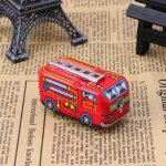 Voiture et camion de pompier pour enfants, modle vintage de pompier, horloge, jouets cadeaux a remonter ...