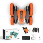 Voiture de cascadeur tlcommande pour enfants, buggy, vhicule en rouleau, double face, a rabat, robot, ...
