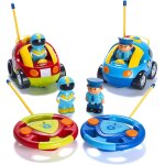 Voiture de course radiocommand�e pour enfants, v�hicule de police, jouets pour gar�ons, avec lumi�res ...