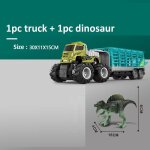 Voiture de dinosaure a inertie en m�tal, v�hicule d'ing�nierie, jouets dominateur r�sistants aux chutes ...