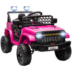 Voiture electrique enfant 4x4 12v 2 moteurs - 3 - 5km / h - port usb effets sonores lumineux tlcommande ...