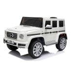 Voiture electrique mercedes g500 12v, blanc, télécommande 2, 4 ghz, entrée usb / sd, batterie lithium, ... Voiture electrique mercedes g500 12v, blanc, télécommande 2, 4 ghz, entrée usb / sd, batterie lithium, ...