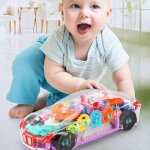 Voiture electronique transparente a lumière led pour bébé, jouet educatif, amusant, avec roue universelle ... Voiture electronique transparente a lumière led pour bébé, jouet educatif, amusant, avec roue universelle ...