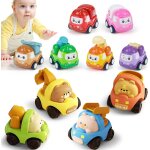 Voitures jouets pour bb 1 2 3 ans, 10 pices jouets friction vhicules animaux pull back voiture, dessin ...