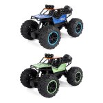 Voiture jouet electrique 4x4 rc 1:18, 2. 4ghz, avec lumi�res, pneus antid�rapants int�gr�s, amortisseurs ...