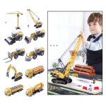 Voiture jouet pour enfants, modle chariot elvateur, pelle, grue ingnierie alliage mtal plastique ...