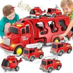 Voiture jouet a friction 7 en 1, camion de pompiers, camion de chantier, voiture de police, jouets pour ... Voiture jouet a friction 7 en 1, camion de pompiers, camion de chantier, voiture de police, jouets pour ...