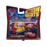 Voiture mattel flash mcqueen avec propulseur - v3019 - action agents - cars 2 Voiture mattel flash mcqueen avec propulseur - v3019 - action agents - cars 2