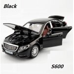 Modle de voiture mercedes benz s600 en alliage moul, maybach s600 c63s, vhicules en mtal, jouets, ...