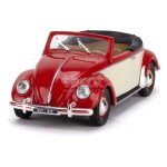 Voiture miniature de collection - volkswagen cox hebm�ller cabriolet 1949 - norev 1 / 43