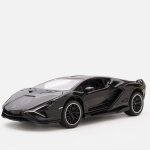 Voiture miniature fkp37 en alliage moul sous pression, vhicule jouet avec son et lumire, pour enfant, ...