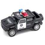 Mod�le de voiture de police en alliage moul�, jouet de simulation 1:43 pour enfants, v�hicules de collection ...