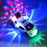 Voiture de police electronique avec roues rotatives a 360 degr�s, eclairage cool, musique, jouet pour ...