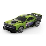Voiture radiocommand�e avec d�rapage 2. 4 ghz phares avant autonomie 30 min vert yonis