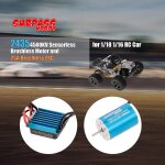 Voiture radiocommande hobby, 2435, 4500kv, moteur sans balais, 25a, esc, 1:18, 1:16