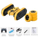 Voiture radiocommand�e rc 2. 4ghz 4ch 1:16, jouet de v�hicule a rotation de 360 degr�s avec lumi�re led ...