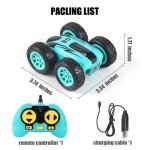 Voiture radiocommand�e rc double face pour enfant, v�hicule de 3. 7 pouces, 4 ch, 2. 4 g, de cascade, ...