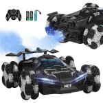 Voiture radiocommande, voiture rc avec lumire, musique et spray, camion rc chelle 1:12