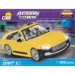 Voiture de sport cabriolet jaune - 109 pices - 1 figurine cobi