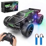 Voiture telecommand tout terrain, jouets voiture de course rc camion crawler avec 2 piles voiture rc ...