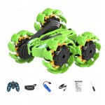 Voiture tlcommande 4x4 avec phares, jouet rc vert