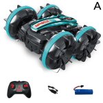 Voiture tlcommande amphibie 4 roues motrices pour enfant, vhicule radiocommand radiocommand, contrle ...