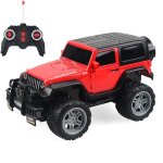 Voiture tlcommande enfant 4x4 rouge avec lumires et pneus antidrapants yonis