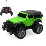 Voiture t�l�command�e enfant 4x4 rouge avec lumi�res et pneus antid�rapants yonis