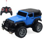 Voiture t�l�command�e enfant 4x4 rouge avec lumi�res et pneus antid�rapants yonis