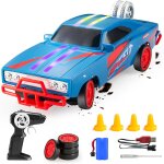 Voiture tlcommande, mini voiture de drift rc 2, 4 ghz pour enfants, design muscl, quatre roues motrices, ...
