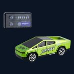 Voiture t�l�command�e miniature 1:64 rechargeable avec lumi�res et usb yonis