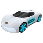 Voiture t�l�command�e rechargeable 45 min port�e 50 m 2. 4 ghz blanc yonis