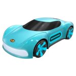Voiture t�l�command�e rechargeable 45 min port�e 50 m 2. 4 ghz bleu yonis