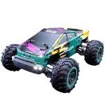 Voiture t�l�command�e tout terrain 4x4 38 km / h autonomie 15 � 18 min vert yonis