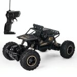 Voiture t�l�command�e tout - terrain 4x4 pour enfants puissante et facile a conduire noir yonis
