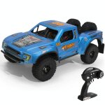 Voiture t�l�command�e tout - terrain haute vitesse 55km / h 4x4 brushless orange bleu yonis