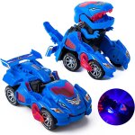 Voiture transformers �lectrique avec lumi�res clignotantes et son - se transforme en dinosaure - jouet ...