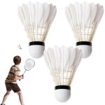 Volants de badminton a grande vitesse avec plumes de canard pour terrains de jeux Volants de badminton a grande vitesse avec plumes de canard pour terrains de jeux