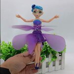 Volant f�e poup�e cr�puscule infrarouge contr?le rc h�licopt�re enfant jouet cadeau f�e de l'aurore (violet)19 ...