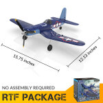 Volantexrc mini f4u v2 epp 400 mm envergure 2. 4g 4ch gyro 6 axes one cl� voltige xpilot syst�me de stabilisat ...