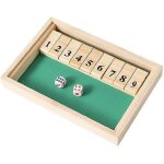 Volets de tableau num�rique en bois jeu de d�s classique double face flip board jouet flip block board ...