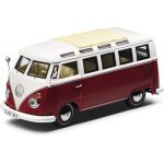 Volkswagen 231099300ey3d modle rduit de voiture t1c samba bus, rouge / crme - gnrique